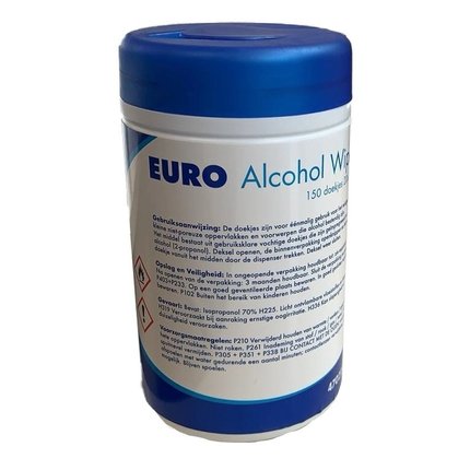 Euro Alcohol wipes 150 stuks